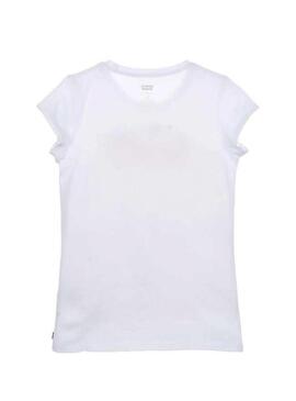 T-Shirt Levis Basic Logo Bianco Per Bambina