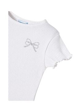 Pack 2 T-Shirts Mayoral Scanalato Bianco Per Bambina
