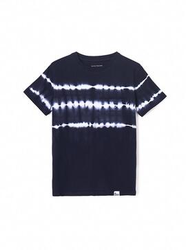 T-Shirt Mayoral Tie Dye Bolsillo Blu Navy Per Bambino