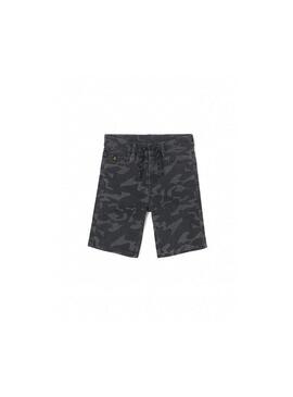 Bermuda Denim Mayoral Mimetico Grigio Per Bambino