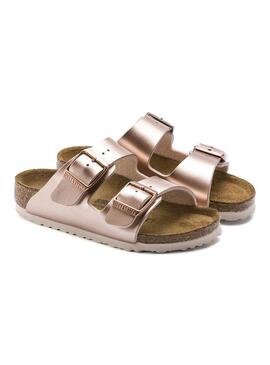 Sandali Birkenstock Arizona BF Rosa per Ragazza