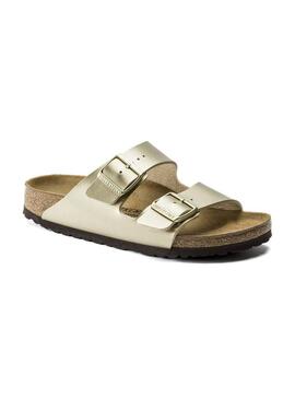 Sandali Birkenstock Arizona BF Gold Per Donna