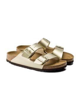 Sandali Birkenstock Arizona BF Gold Per Donna