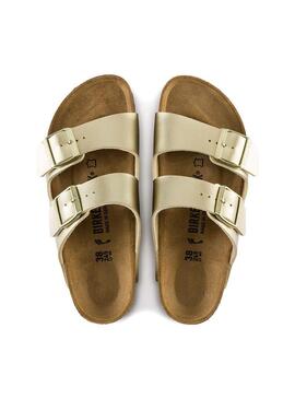 Sandali Birkenstock Arizona BF Gold Per Donna