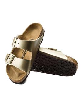 Sandali Birkenstock Arizona BF Gold Per Donna