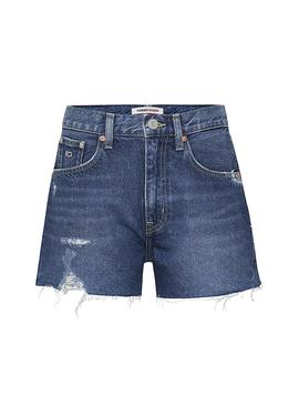 Short Jeans Tommy Jeans Hotpant Blu Per Donna