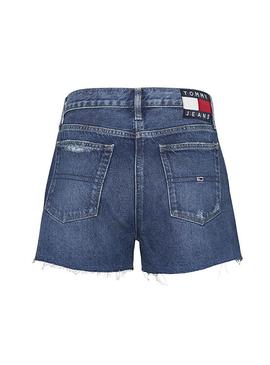 Short Jeans Tommy Jeans Hotpant Blu Per Donna