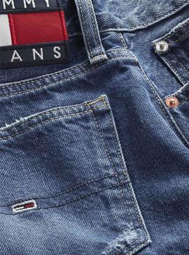 Short Jeans Tommy Jeans Hotpant Blu Per Donna