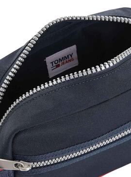 Borsa Da Toilette Tommy Jeans Heritage Blu Navy Per Uomo