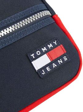 Borsa Da Toilette Tommy Jeans Heritage Blu Navy Per Uomo