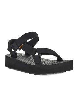 Sandali Teva Midform Universal neri per ragazze.