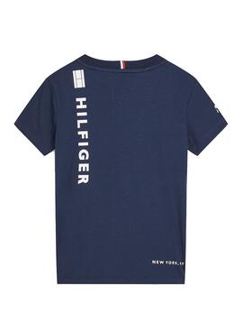 T-Shirt Posizionamento Tommy Hilfiger Blu Navy Bambino