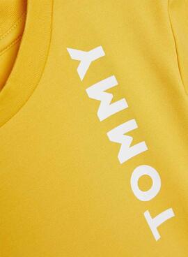 T-Shirt Tommy Hilfiger Placement Amarilla Bambino
