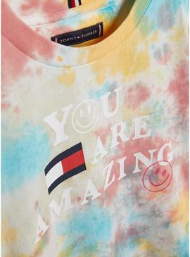 T-Shirt Tommy Hilfiger Tie Dye Multi Per Bambino