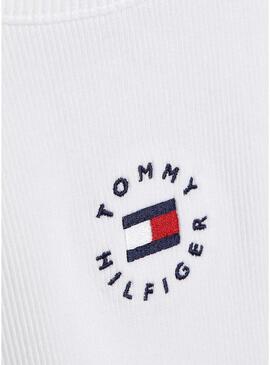 T-Shirt Tommy Hilfiger Heritage Bianco Bambina