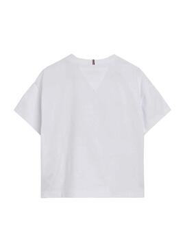 T-Shirt Tommy Hilfiger Bold Varsity Bianco Bambina