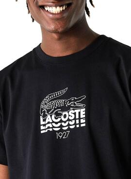 T-Shirt Lacoste TH1228 Nero Per Uomo
