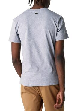 T-Shirt Lacoste TH1228 Grigio Per Uomo
