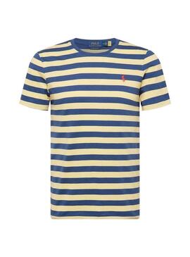 T-Shirt Polo Ralph Lauren Strisce Giallo Uomo