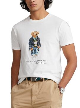 T-Shirt Polo Ralph Lauren Polo Bear Bianco Uomo