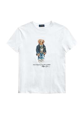 T-Shirt Polo Ralph Lauren Polo Bear Bianco Uomo