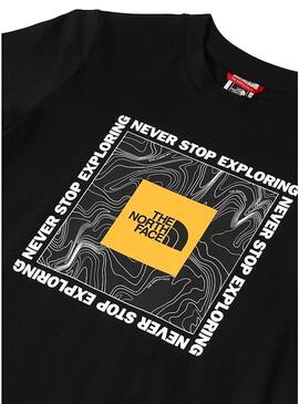T-Shirt The North Face Box Nero Per Bambino E Bambina