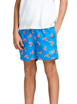 Costume Da Bagno Jack & Jones Novelty Flamenco Blu Bambino