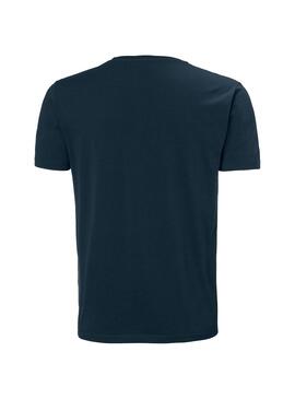 T-Shirt Helly Hansen Shoreline Blu Navy Per Uomo