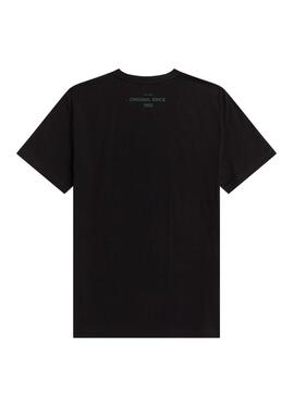 T-Shirt Grafica astratta Fred Perry Nero Uomo