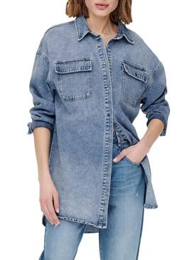 Camicia Denim Only Kasia Denim Blu Per Donna