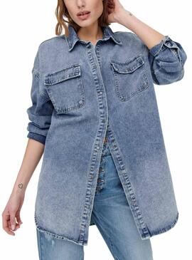 Camicia Denim Only Kasia Denim Blu Per Donna