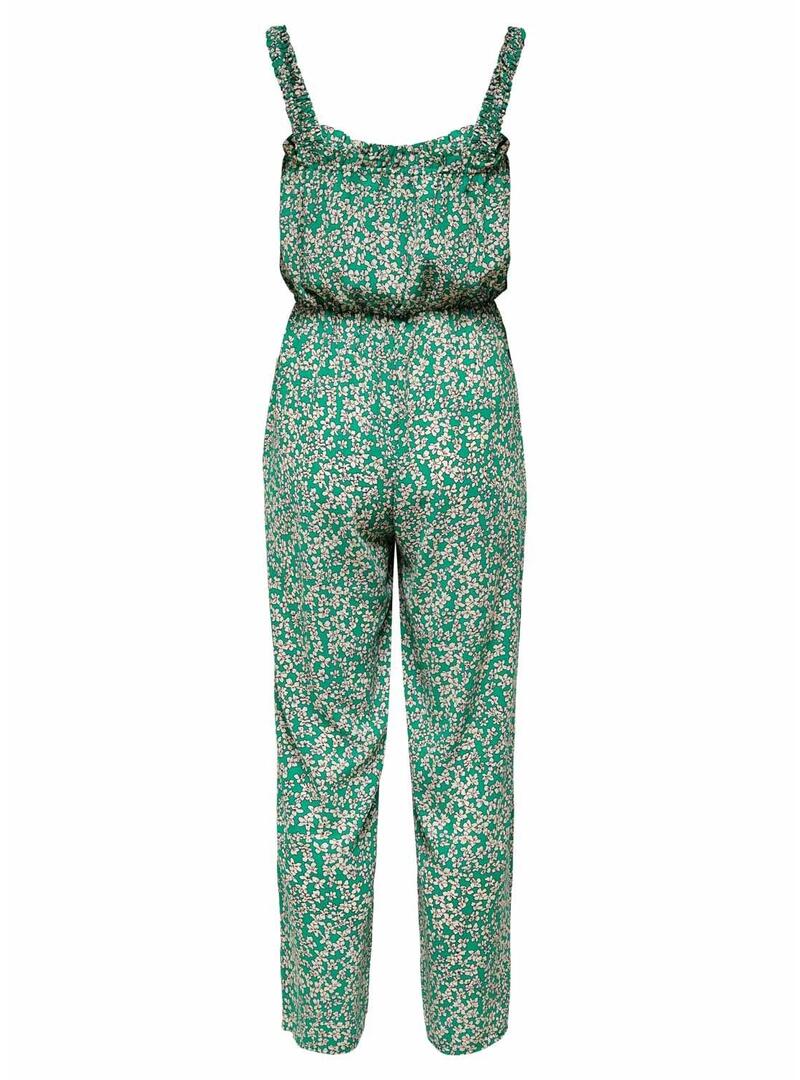 Jumpsuit Only Fuchsia Life Strap Estampado Verde Donna