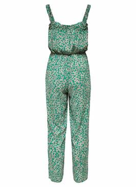 Jumpsuit Only Fuchsia Life Strap Estampado Verde Donna