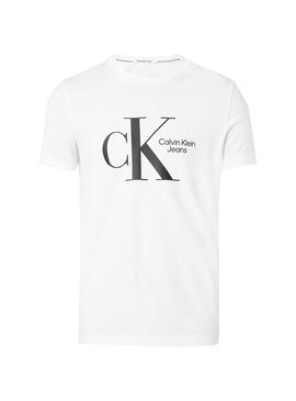 T-Shirt Calvin Klein Dynamic Center Bianco Uomo