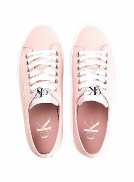 Sneaker Calvin Klein Vulcanized Flatform rosa 