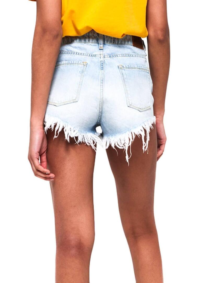 Short Superdry Eliza Light Denim Donna