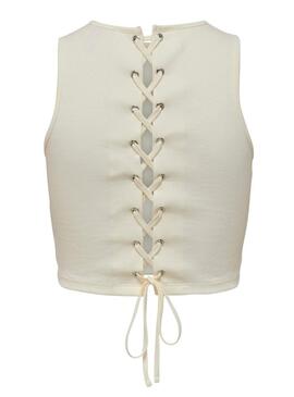 Top Only Onlessa Bianco per Donna