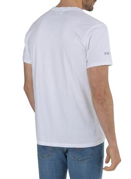 T-Shirt El Pulpo Silueta Bianco per Uomo