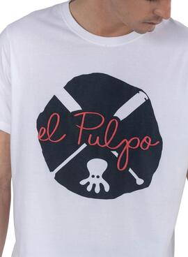 T-Shirt El Pulpo New Colour Splash Bianco Uomo