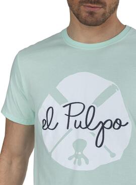 T-Shirt El Pulpo New Colour Splash Verde Uomo