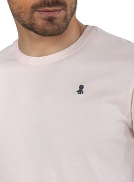 T-Shirt El Pulpo Logo Di Base Rosa per Uomo