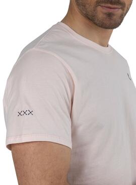 T-Shirt El Pulpo Logo Di Base Rosa per Uomo