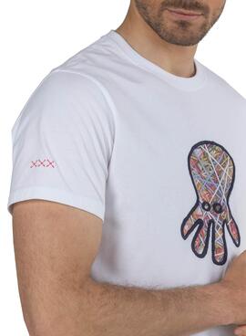 T-Shirt El Pulpo Sophi Bianco per Uomo