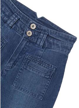 Short Jeans Mayoral Tasche Blu  Scuro Bambina