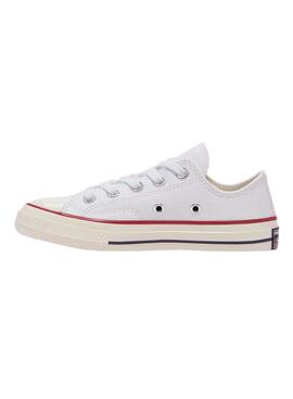 Sneaker Converse Chuck 70 Low Bianco per Bambinos