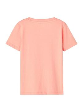 T-Shirt Name It Florence Arcoiris Rosa per Bambina