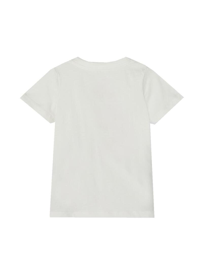 T-Shirt Name It Gelato Florence Bianco per Bambina