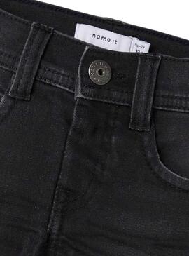 Bermuda Name It Sofus Denim Nero per Bambino