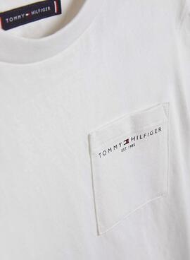 T-Shirt Tommy Hilfiger Essential Bianco Bambino