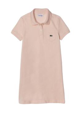 Vestito Polo Lacoste Chair Rosa per Bambina